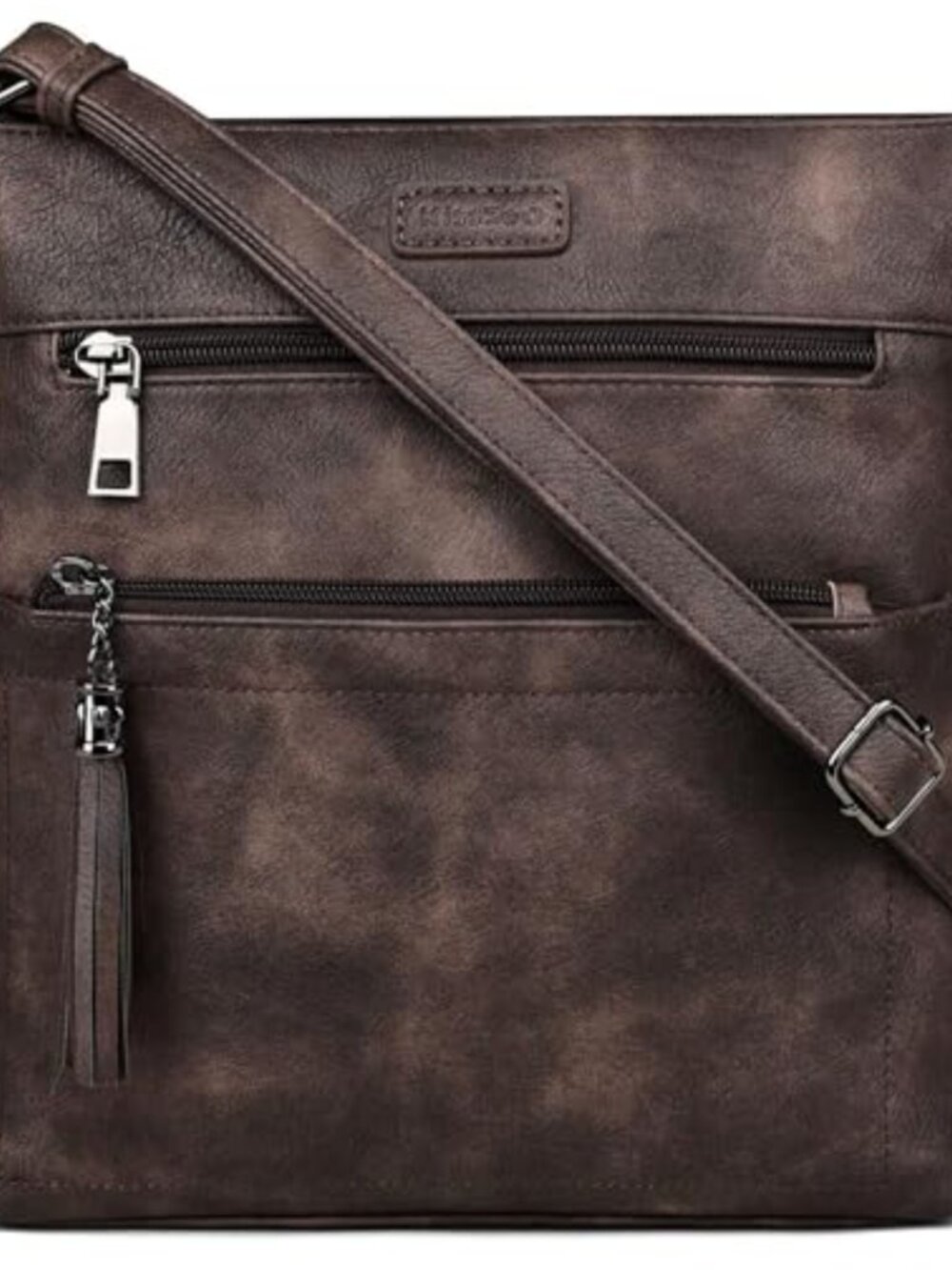 Vegan Leather Crossbody Bag Adjustable Strap Travel Purse